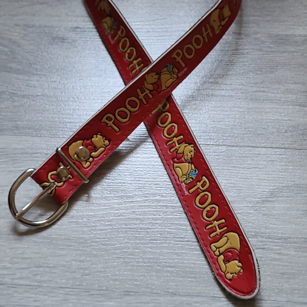 Vintage Kids Pooh Bear Vinyl Belt